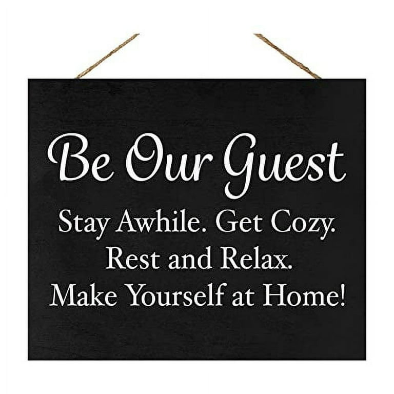 JennyGems Be Our Guest Sign Rental, Vacation Rental Signs