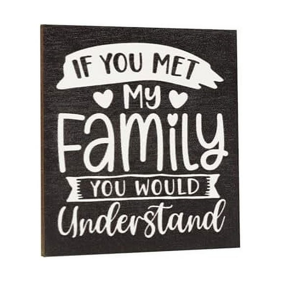 JennyGems If You Met My Family You Would Understand Funny Fridge Magnet, 3 x 3, Refrigerator Magnets, Made in USA