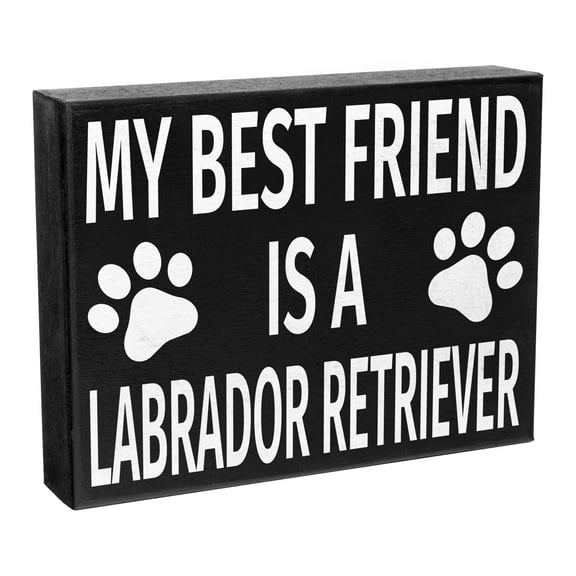 JennyGems Labrador Retriever Gifts, Labrador Retriever Sign, My Best Friend Is a Labrador Retriever, 8x6 Inch Wood Sign, Labrador Retriever Dog Mom, Labrador Retriever Decor, Lab Gifts for Women