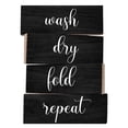 thumbnail image 1 of JennyGems Laundry Signs, Farmhouse Laundry Room Decor, Wash Dry Fold Repeat Set of 4, Made in USA, 1 of 10