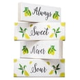 thumbnail image 1 of JennyGems Lemon Decor, Lemon Themed Signs, Always Sweet Never Sour, 4pc Mini Wood Block Set, Lemon Kitchen Decor, Tiered Tray Decor, 1 of 11