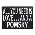 thumbnail image 1 of Jennygems All You Need Is Love and a Pomsky Wood Sign, 1 of 7
