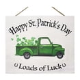 thumbnail image 1 of JennyGems St Patricks Day Front Door Decorations, St Patricks Day Decorations Welcome Sign, Happy St Patrick's Day Sign Wood Decor, 10x12 Inch Hanging Sign, 1 of 8