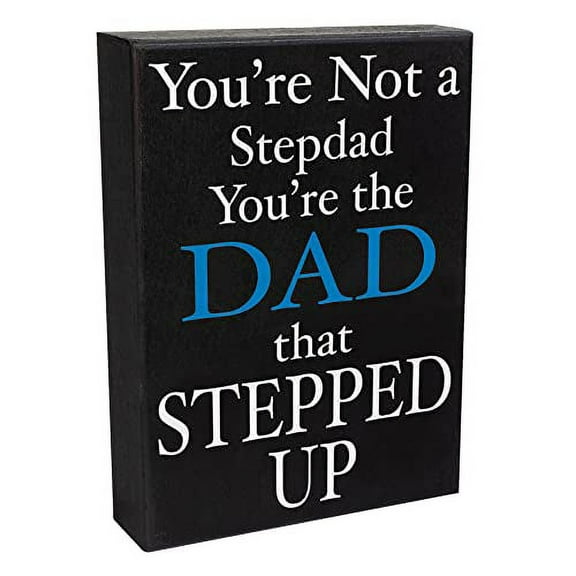 JennyGems Stepped Up Dad - You're Not a Stepdad You're the Dad That Stepped Up, Gift for Stepdad, Bonus Dad Gifts, Stepdad Gifts