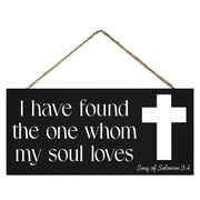 JennyGemsI Have Found the One Whom My Soul Loves Song of Solomon 34 Bible Verse Wall Art, Inspirational Christian Home Decor, Wedding or Anniversary Gift