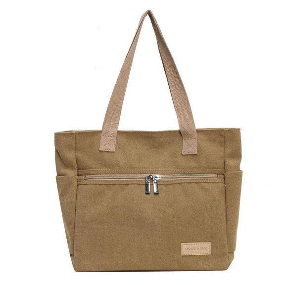 JennyShop Canvas Shoulder Bag Women's Large-capacity Casual Tote Bag Middle School Student Schoolbag Commuter Handbag Women's Bag