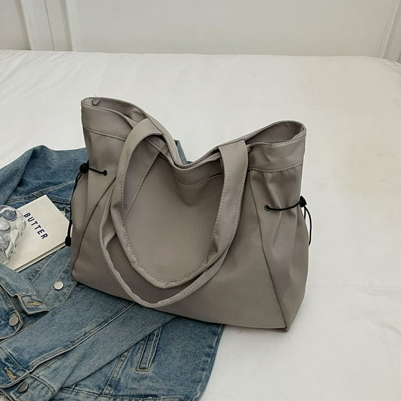 JennyShop Casual Large-Capacity Fashionable And Beautiful Handbag Commuter Tote Bag Women's New Simple Travel Shoulder Bag