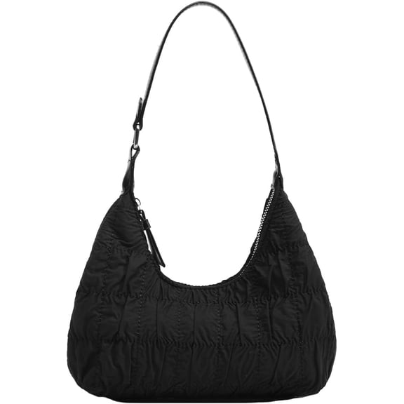 JennyShop Casual Underarm Bag Pleated Textured Tote Bag, Hot Sale Women Fashion Shoulder Handbag