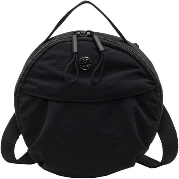 JennyShop Crossbody Shoulder Bag, Unique Fashion Commuting Canvas Round Bag - Handheld Women Bag