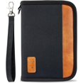 thumbnail image 1 of JennyShop  Flight Ticket Credit Cards Wallet for Men Women, Quality Passport Holder for Famliy Travel Wallet Passport Wallet Document RFID Blocking Organizer with Zipper Clutch Bag, 1 of 6