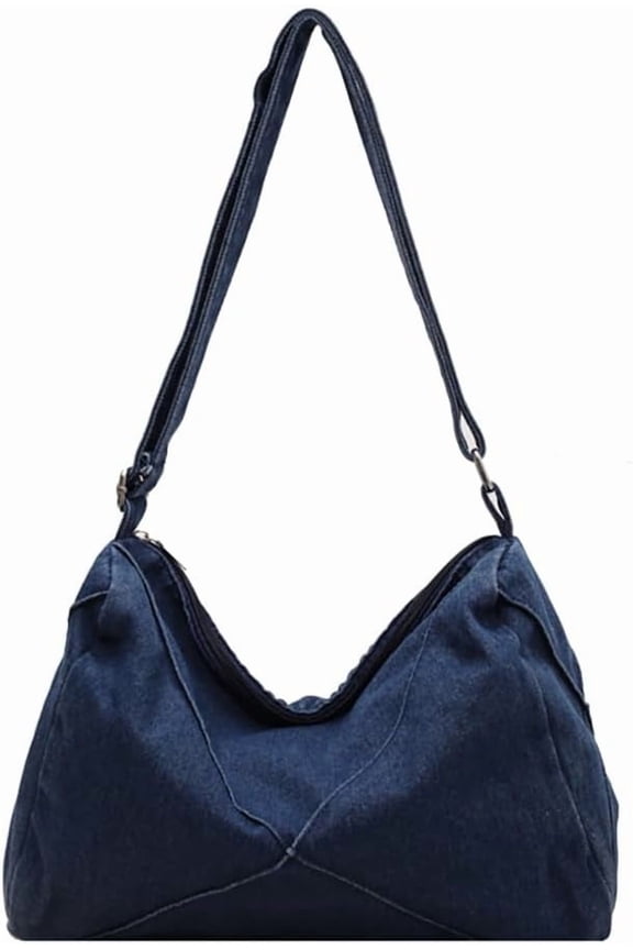 JennyShop Hot Sale Durable Shopping Bag, Pretty Unisex Denim Shoulder Handbag, Women Crossbody Simple Style Tote Bag