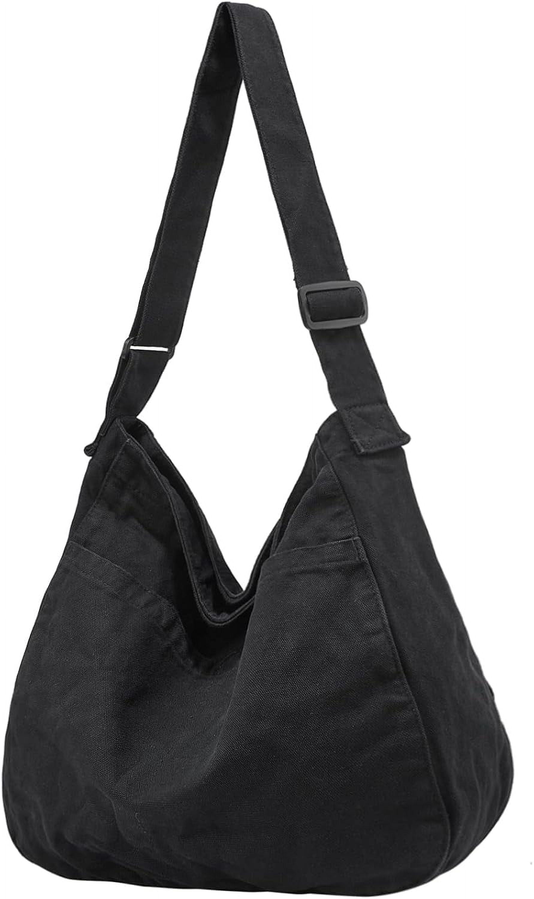 JennyShop Large Capacity Canvas Tote Bag, Fashion Purse Messenger Bag , Casual Hobo Crossbody Shoulder Bag for Travel Work