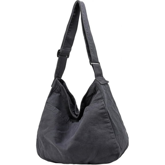 JennyShop Large Capacity Canvas Tote Bag, Fashion Purse Messenger Bag , Casual Hobo Crossbody Shoulder Bag for Travel Work