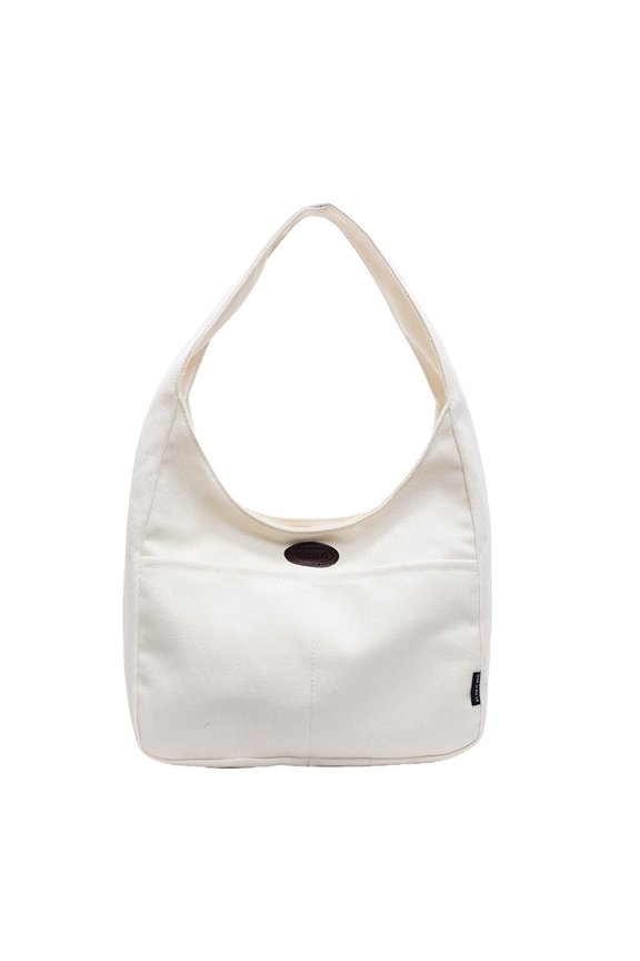 JennyShop Large-capacity Simple Cloth Bag, New Korean Version of Fashionable Versatile Shoulder Bag, Casual Work Commuting Handbag