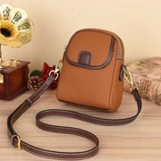 JennyShop New Fashionable Shoulder Bag Trendy Womens Mobile Phone Bag Soft Leather Versatile Douyin Explosive Bag