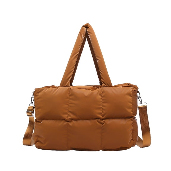 JennyShop New Single-shoulder Bag, Down Jacket, Large-capacity Underarm Bag for Women, Fashionable Tote Bag