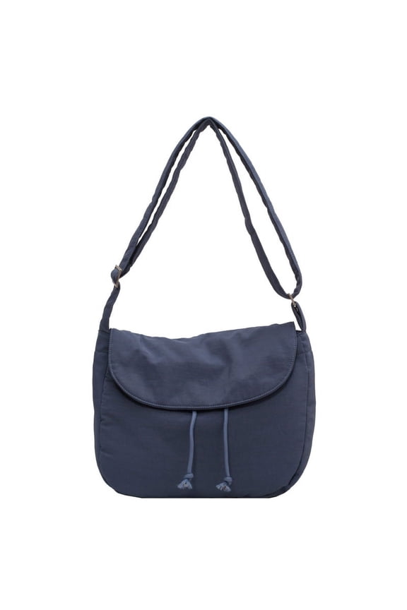 JennyShop Quality Postal Carrier Bag, Student Crossbody Bag for Classes, Large Capacity Cloth Bag, Artistic Canvas Bag, Solid Color Single Shoulder Bag