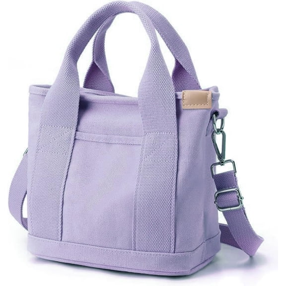 JennyShop Satchel Hobo Bag Messenger Bag, Quality Small Tote Bag with Zipper, Trendy Canvas Multi-Pocket Crossbody Bag Shoulder Bag