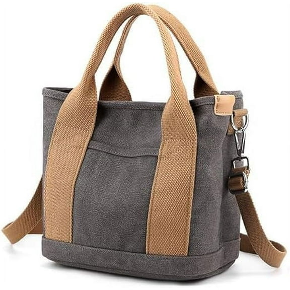 JennyShop Satchel Hobo Bag Messenger Bag, Quality Small Tote Bag with Zipper, Trendy Canvas Multi-Pocket Crossbody Bag Shoulder Bag