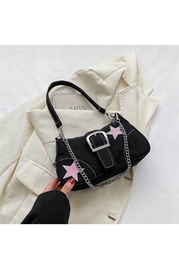 JennyShop Simple Fashion Messenger Bag Casual Fashion Underarm Small Square Bag Winter New Fashion Casual Shoulder Bag