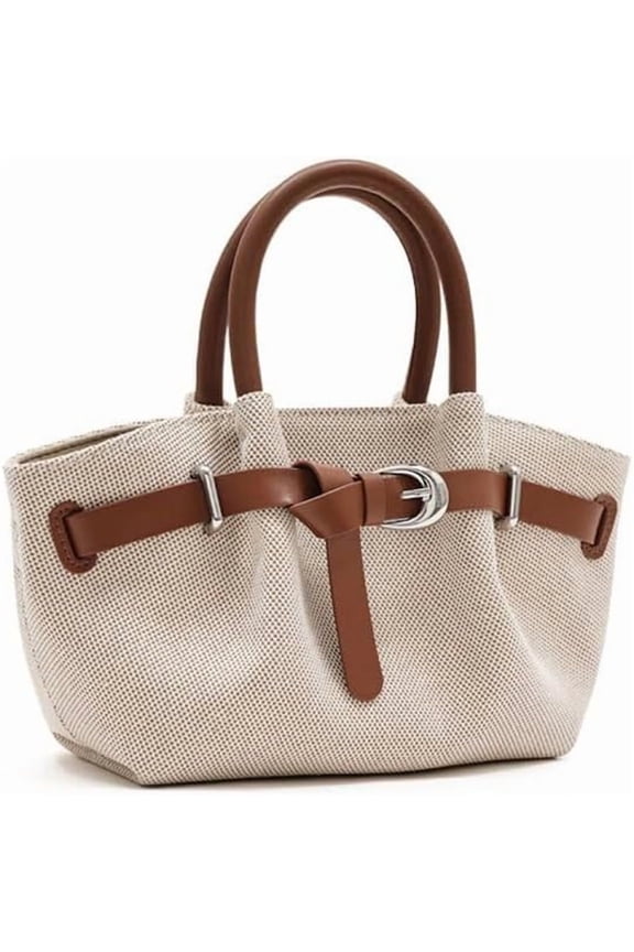 JennyShop Trendy Commuter Handbag with Crossbody Option, Hot Sale Spacious Colorblock Dumpling Tote Bag