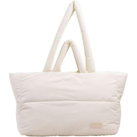 JennyShop Trendy Padding Bag, Hot Sale Puffy Tote Bag Padded Puffer Lattice Handbags for Women Large Capacity Quilted Trendy Shoulder Bag