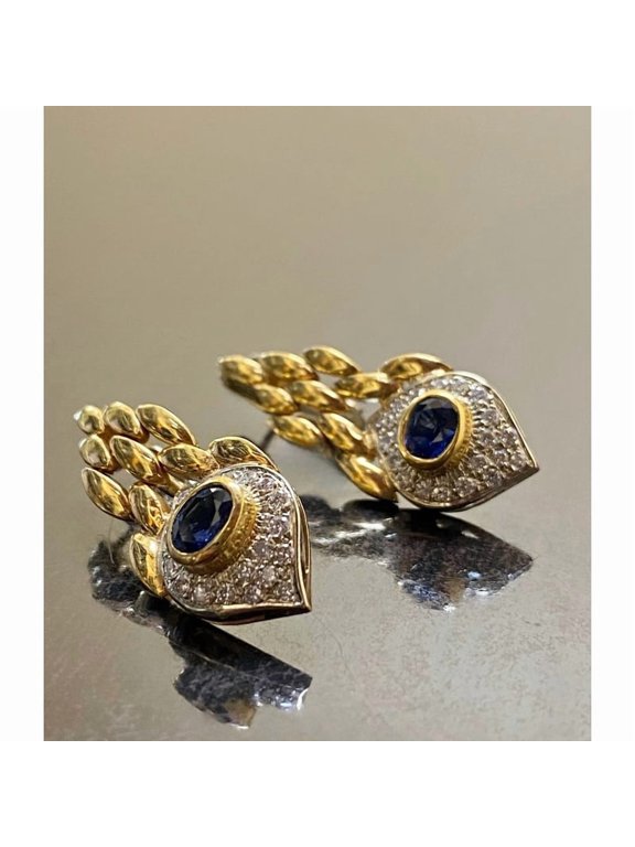 JennyShop Trendy Style Golden Greek Eye Devil's Eye Pendant Earrings Pendant Women's Jewelry