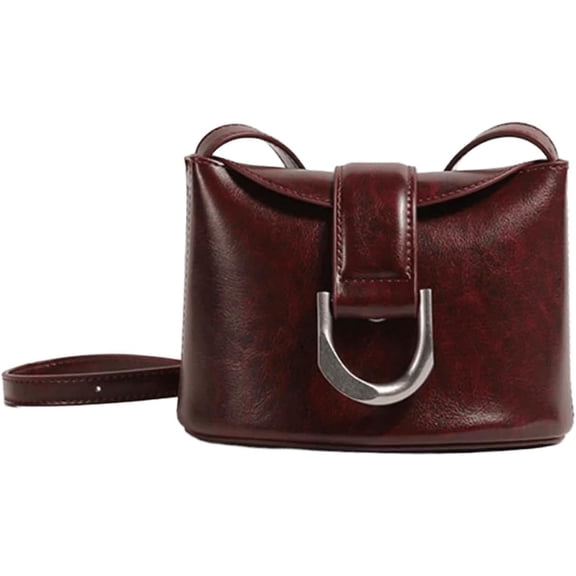 JennyShop Trendy Women Handbag, Shoulder Bag, Ladies' Mini Leather Bag, Vintage Maillard Multifunctional Phone Bag