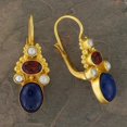 thumbnail image 1 of JennyShop Vintage Drop Earrings Inlaid Synthetic Gems Statement Earrings Design Ear Jewelry For Women, 1 of 6