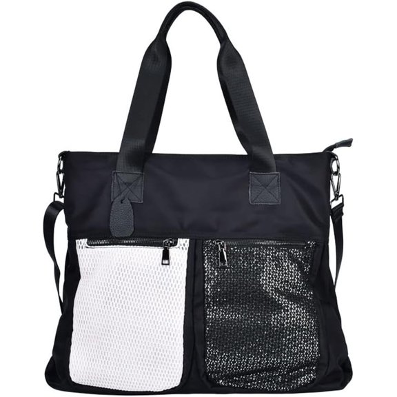 JennyShop Women's Casual Messenger Bag, Single Shoulder Bag Women's European and American Style Contrast Mesh Bag