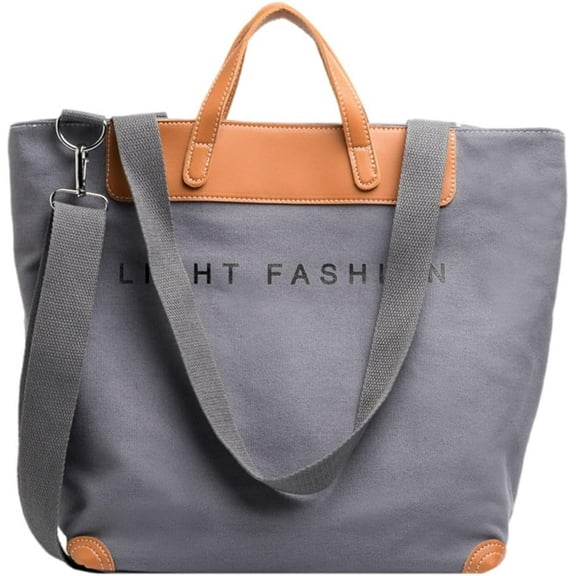 JennyShop Women's Large Capacity Tote Bag, Qualilty Canvas Handbag, Men's and Women's Casual Work Crossbody Bag