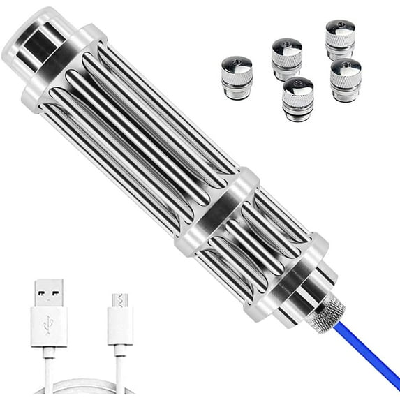 Jenpuffsfuu Power Laser Pointer, Blue, 5.5" x 1"