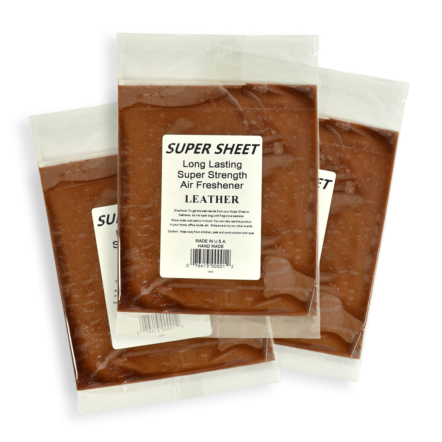 Jenray Super Sheet Large (8"x7") Under Seat Car Air Freshener, 3Pack