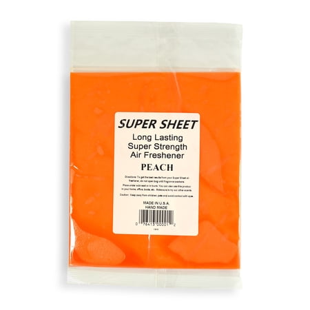 Jenray Super Sheet Large (8"x7") Under Seat Car Air Freshener (Peach)
