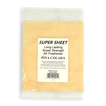 Jenray Super Sheet Large (8"x7") Under Seat Car Air Freshener (Pina Colada)