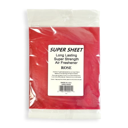 Jenray Super Sheet Large (8"x7") Under Seat Car Air Freshener (Rose)