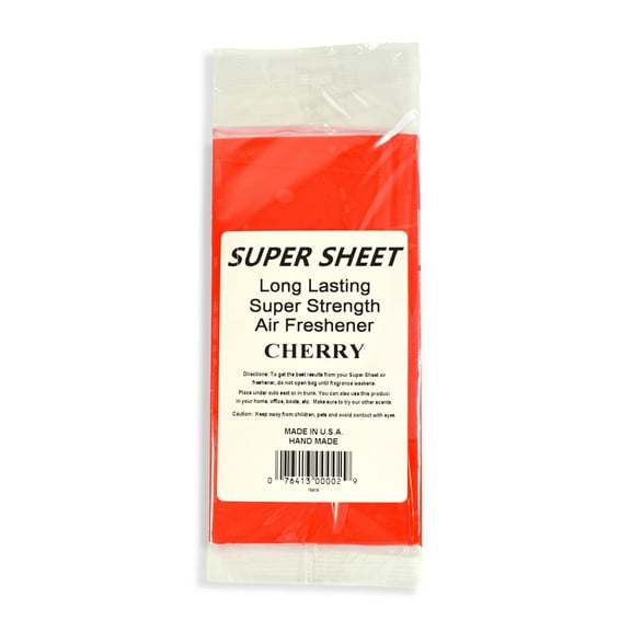 Jenray Super Sheet Small (7.5"x3.75") Under Seat Car Air Freshener (Cherry)