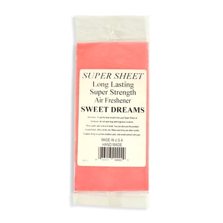 Jenray Super Sheet Small (7.5"x3.75") Under Seat Car Air Freshener (Sweet Dreams)