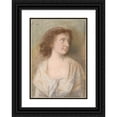 thumbnail image 1 of Jens Juel 11x14 Black Ornate Wood Framed Double Matted Museum Art Print Titled: Portrait of Maria Magdalene Becker (1689 - 1789), 1 of 5