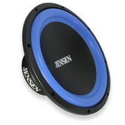 12" 400 Watts RMS 4-Ohms Car Audio Black/Blue Subwoofer Jensen JW124