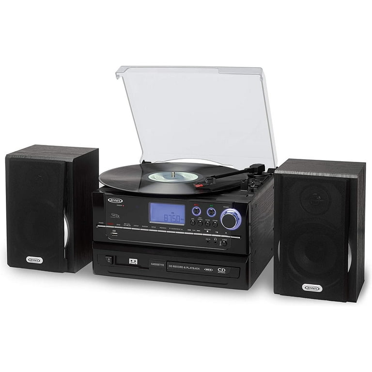 Jensen 3-Speed Stereo Turntable Cd Recording System With