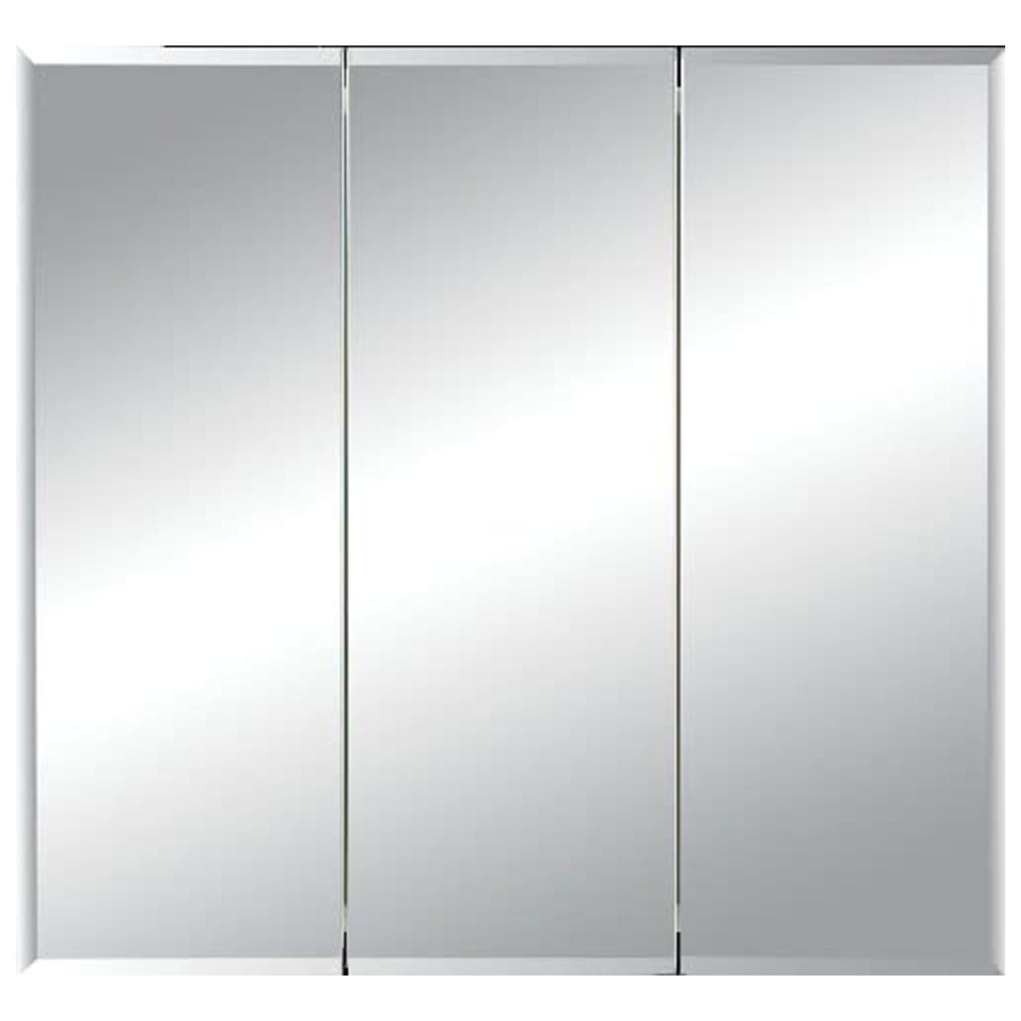 Horizon 30" x 28.25" White Steel Tri-View Medicine Cabinet