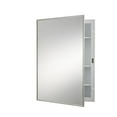 thumbnail image 1 of Jensen 420BC 16 x 22 in. 1 Door Basic Styleline Recessed Classic Medicine Cabinet with Polished Stainless Steel Frame, Basic White, 1 of 1