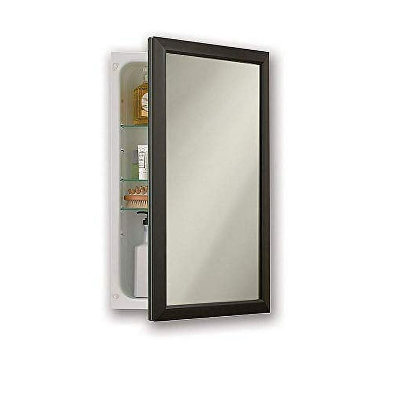 Jensen 625N244BZC Hampton Medicine Cabinet Oil Rubbed Bronze 15 Inch by 25 Inch Walmart