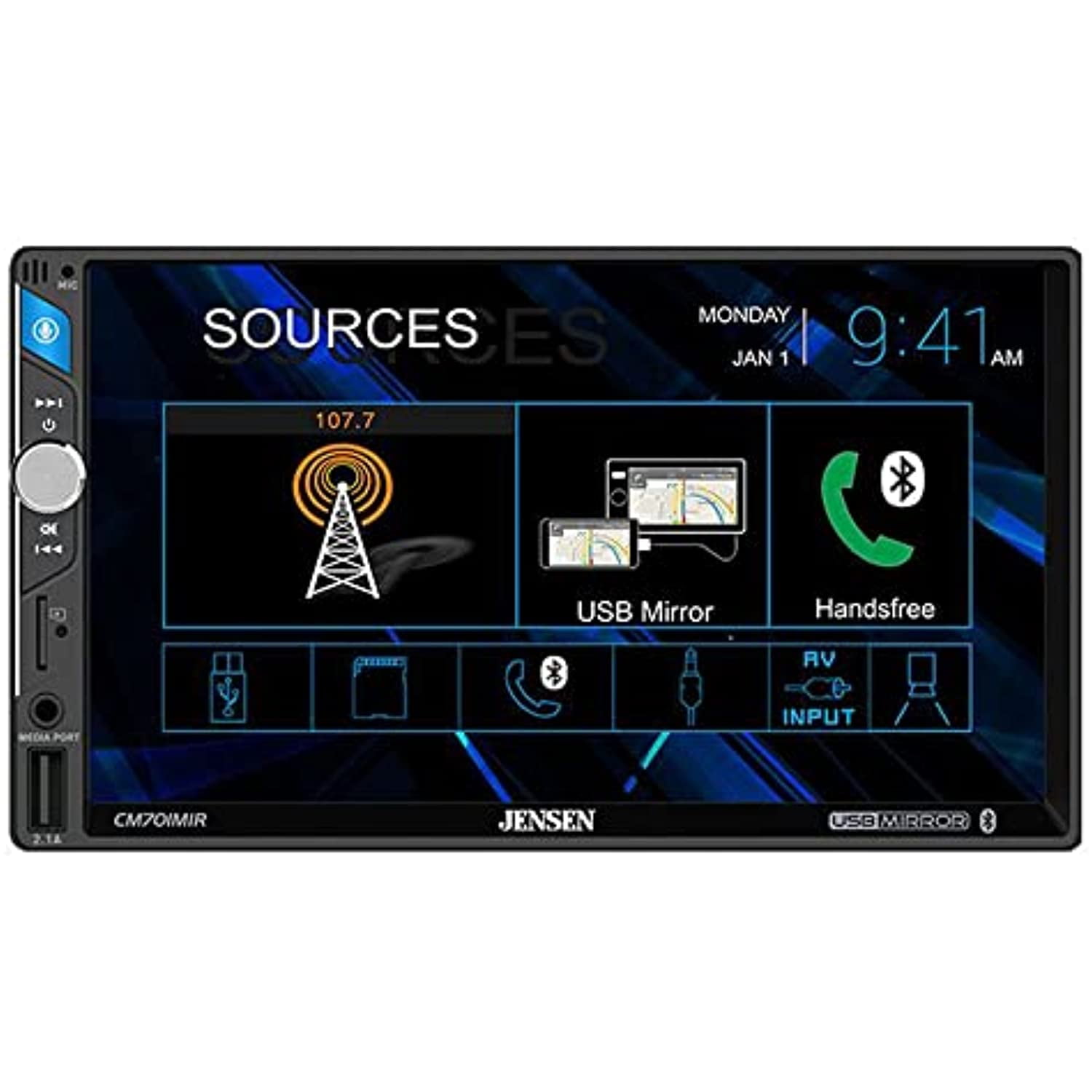 Generic 2 Din Car Stereo Bluetooth Autoradio 7 Touch Screen Mirror @ Best  Price Online