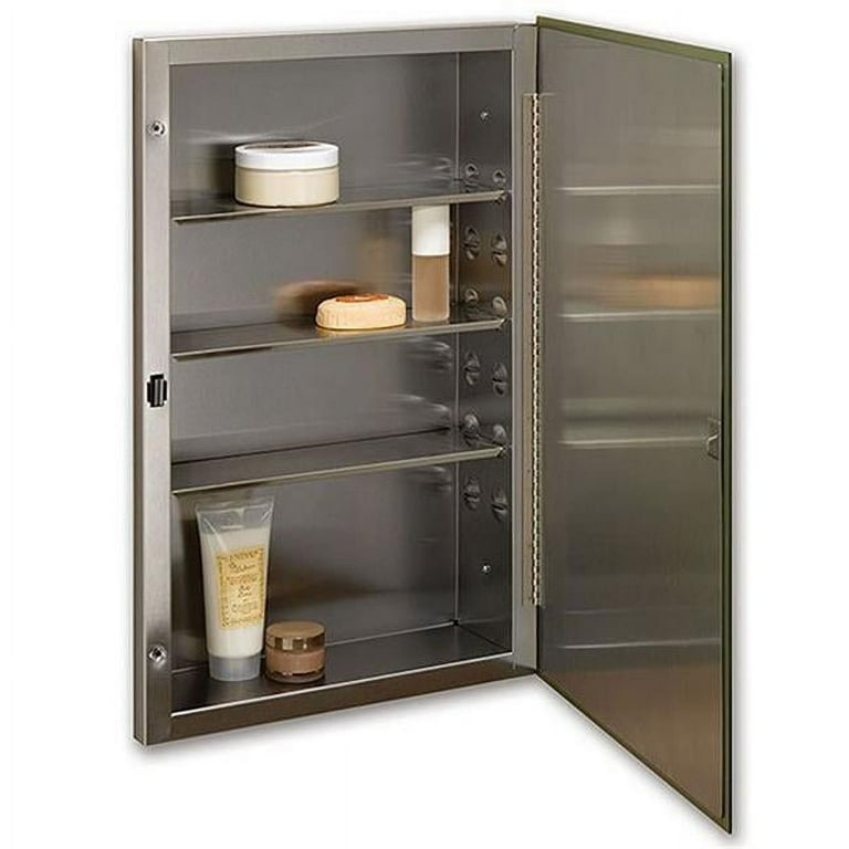 Jensen S-Cube 16-in x 26-in Rectangle Recessed Mirrored Medicine Cabinet Jensen S-Cube 16-in x 26-in Rectangle Recessed Mirrored Medicine Cabinet