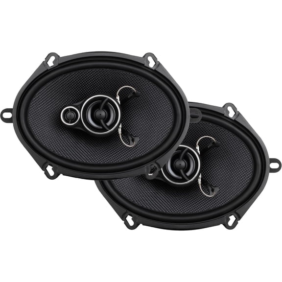 Jensen APEX Power Series JS68K 6x8 3-Way Premium Aramid Fiber Car Speakers (Pair) | 250W Peak (60W RMS) | 15mm PEI Dome Tweeters