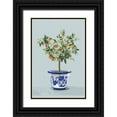 thumbnail image 1 of Jensen, Asia  11x14 Black Ornate Wood Framed with Double Matting Museum Art Print Titled - Orange Tree, 1 of 4