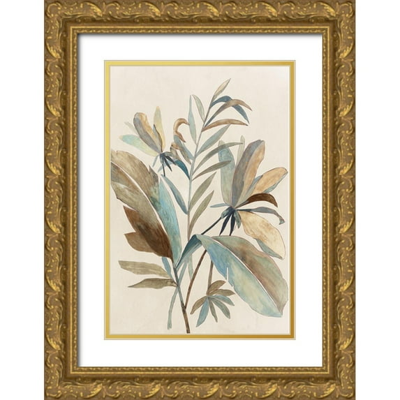 Jensen, Asia 11x14 Gold Ornate Wood Framed with Double Matting Museum Art Print Titled - Vintage Tropics I