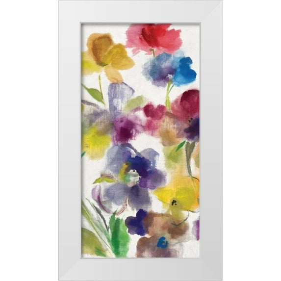 Jensen, Asia 11x18 White Modern Wood Framed Museum Art Print Titled - Charm II